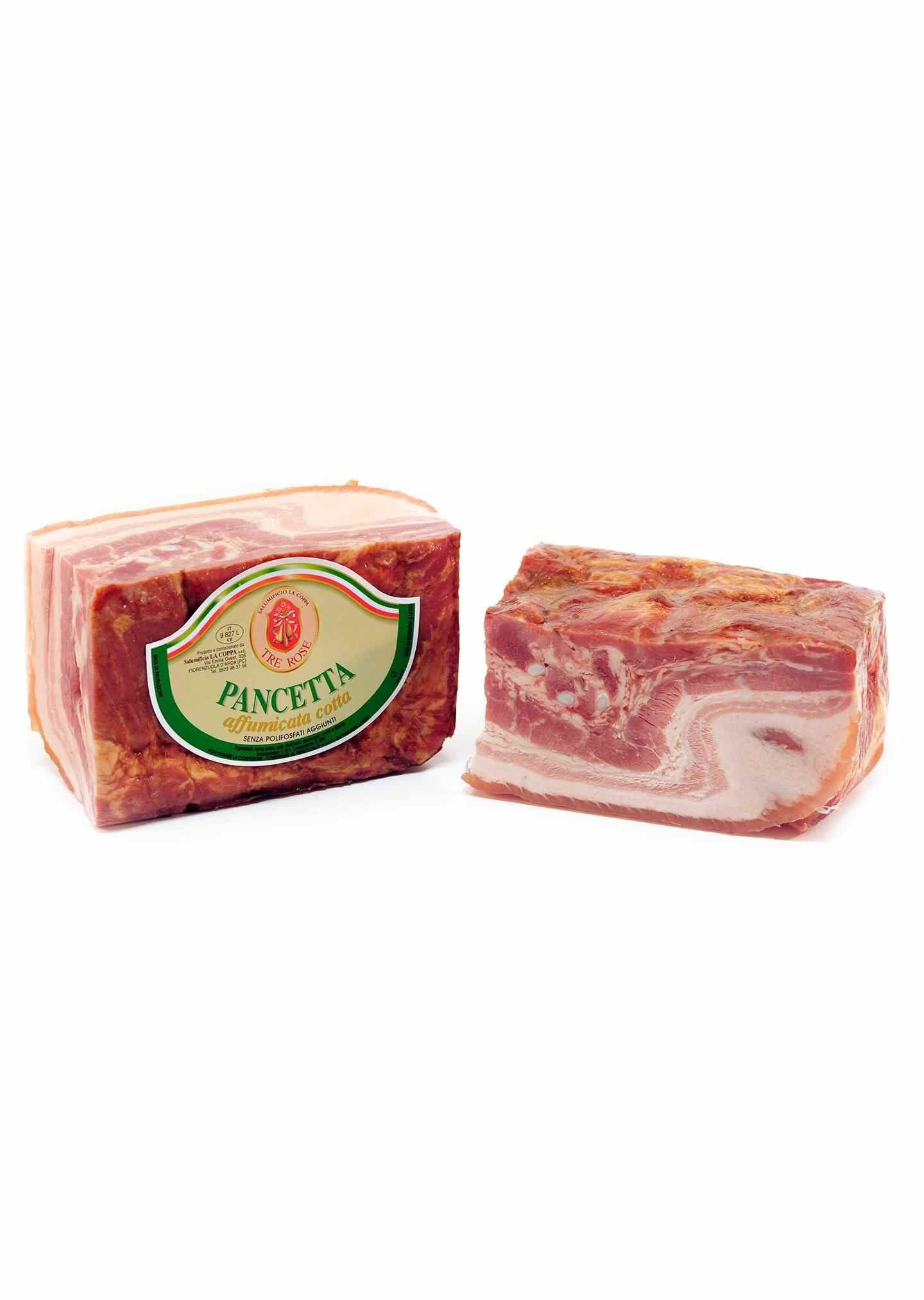 Pancetta Tesa Affumicata Cotta - Trancio
